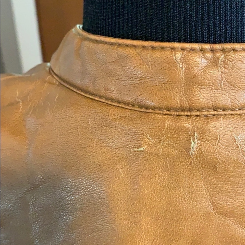 Kenneth Cole reaction tan bomber jacket - Picture 5 of 8